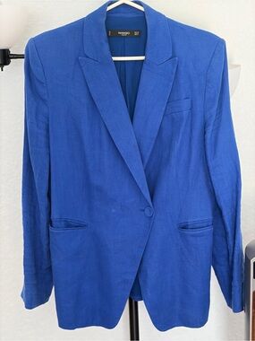 Mango linen blazer